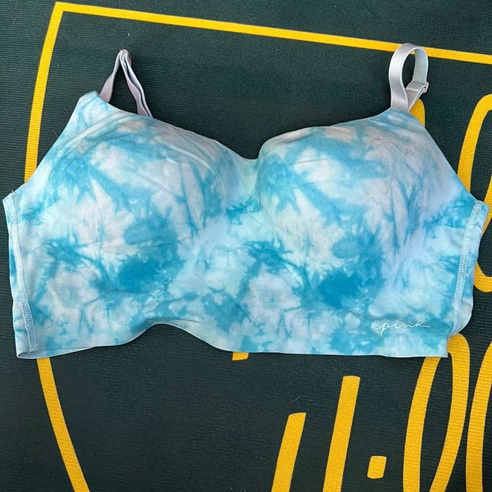 Tie dye pink bra like new